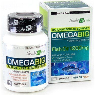 Suda Vitamin Omega Big 1200 mg 60 Yumuşak Kapsül