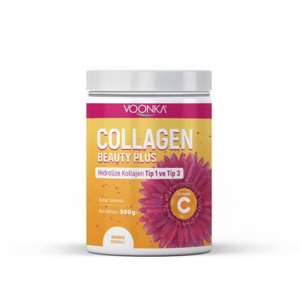 Voonka Collagen Beauty Plus Ananas Aromalı Takviye Edici Gıda 300 gr