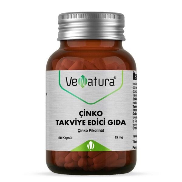 Venatura Çinko Pikolinat 15 mg 60 Kapsül