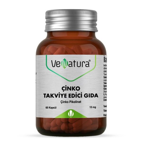Venatura Çinko Pikolinat 15 mg 60 Kapsül