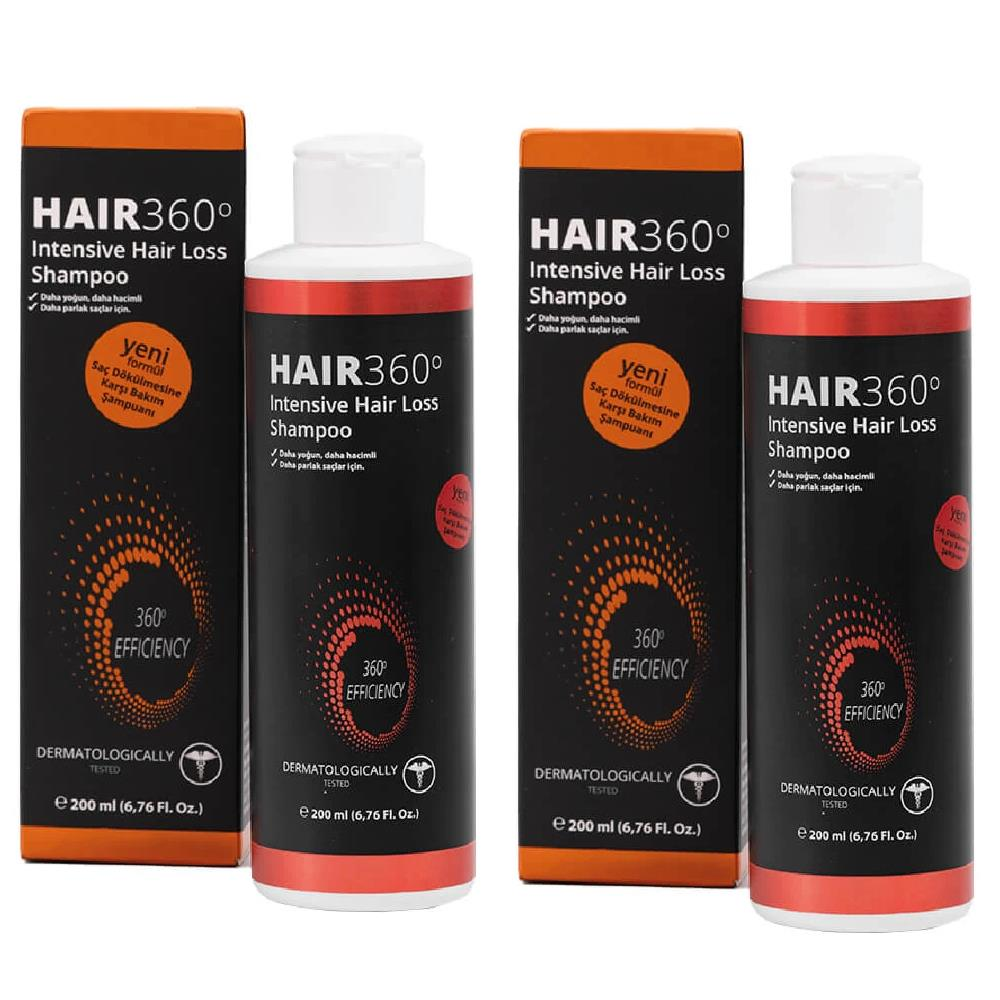 Hair 360 Growth Factors Şampuan 200ml 2li