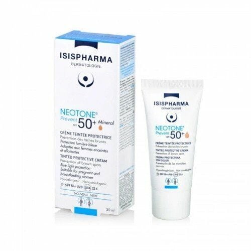 Isis Pharma Neotone Prevent Spf50 + Mineral Tinted Protective Cream 30 ml- Medium