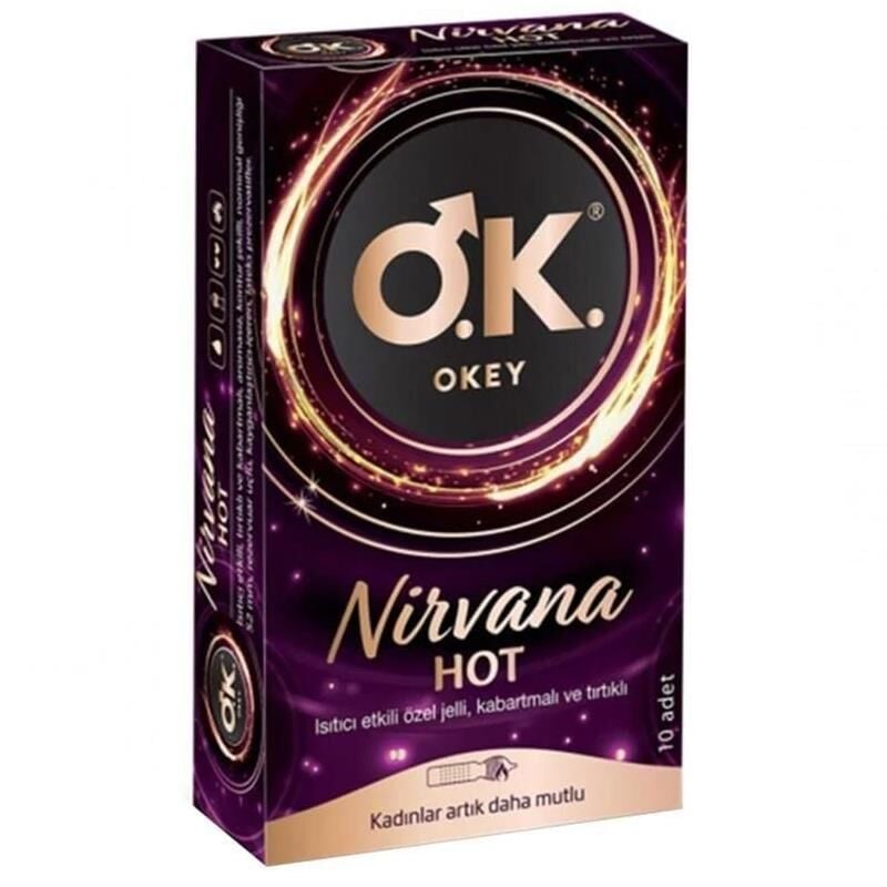 Okey Nirvana Hot Prezervatif 10 Adet