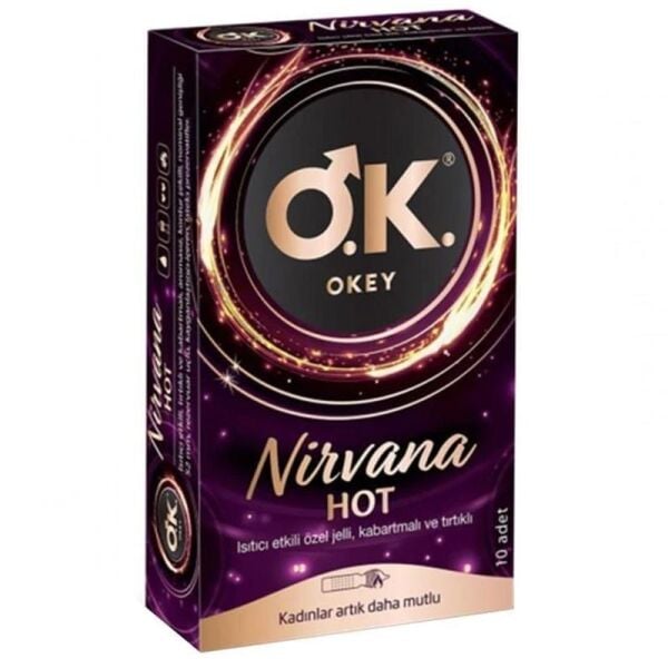 Okey Nirvana Hot Prezervatif 10 Adet