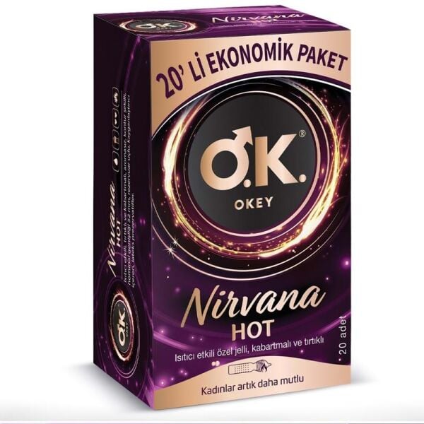 Okey Nirvana Hot Prezervatif 20 Adet