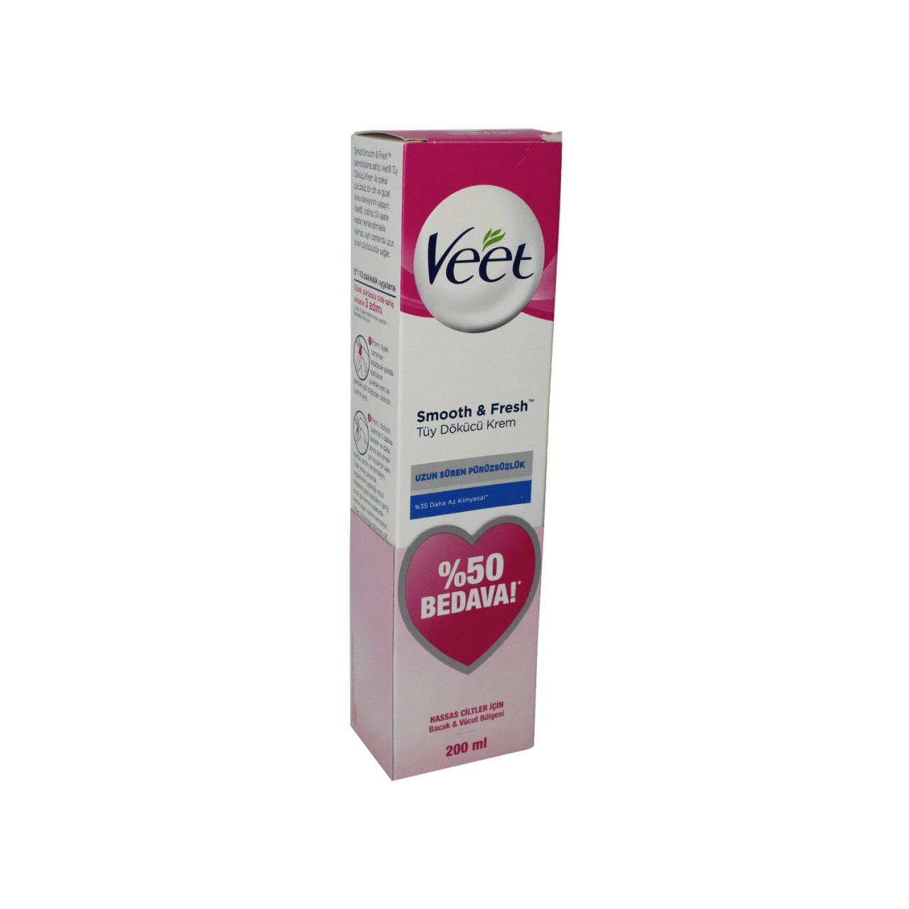 Veet Krem 200 ml Hassas %50 BEDAVA