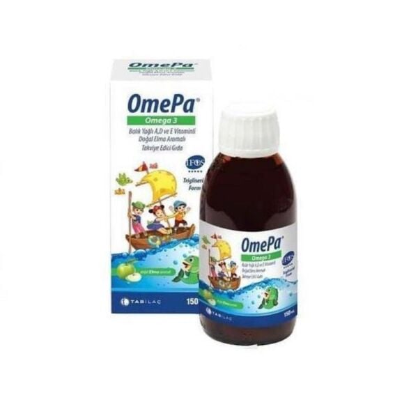 Omepa Omega 3 Elma Aromalı Şurup 150 ml