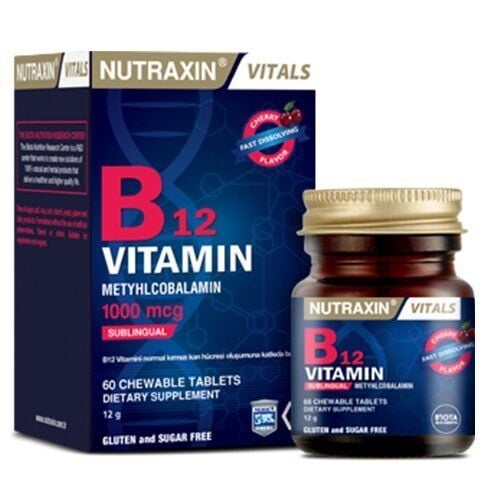 Nutraxin Vitamin B12 60 Dilaltı Tablet