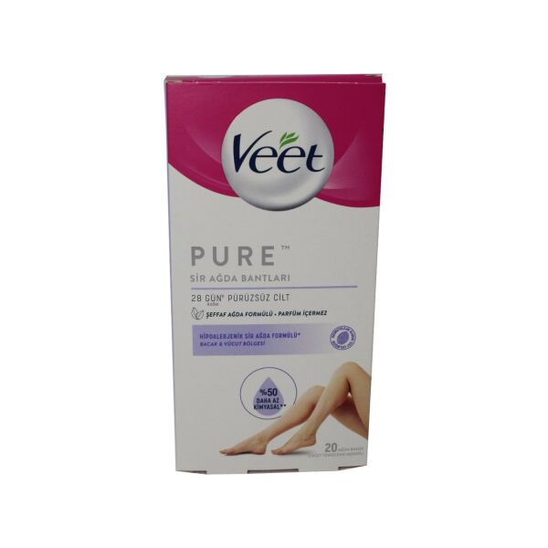 Veet Pure Ağda Bandı Bacak ve Vücut 20'li