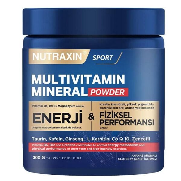 Nutraxin Multivitamin Mineral Powder 300 Gr