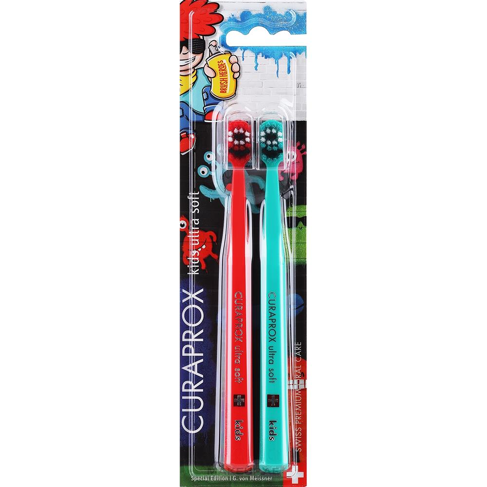 Curaprox Grafitti Kids Limited 2'li Çocuk Diş Fırçası