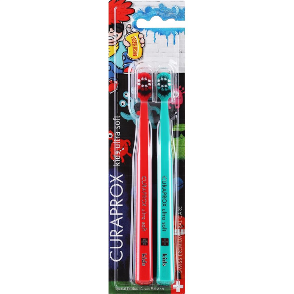Curaprox Grafitti Kids Limited 2'li Çocuk Diş Fırçası