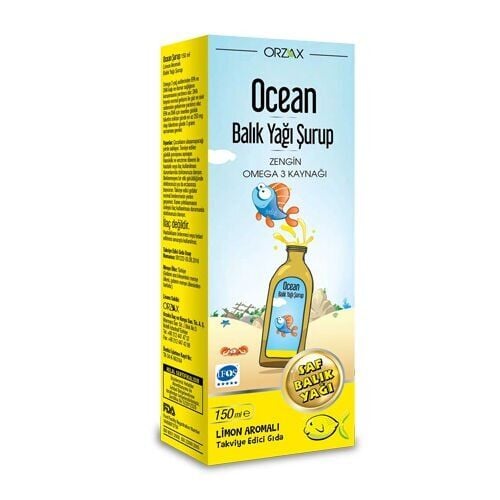 Ocean Fish Oil Lemon Limon Aromalı Balıklı Şurup 150 ml