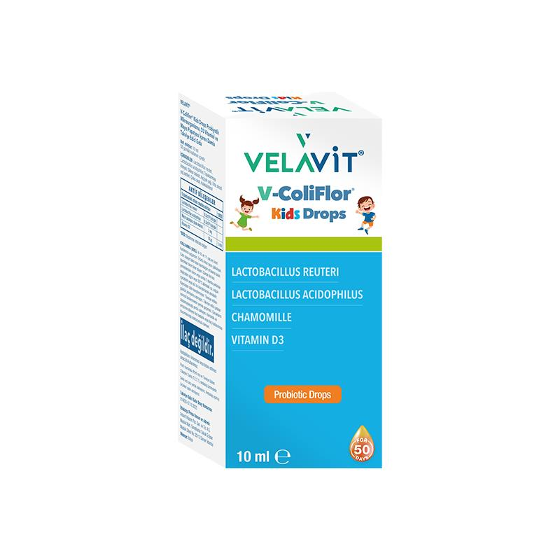 Velavit V-ColiFlor Kids Drops Probiyotik Damla 10 ml