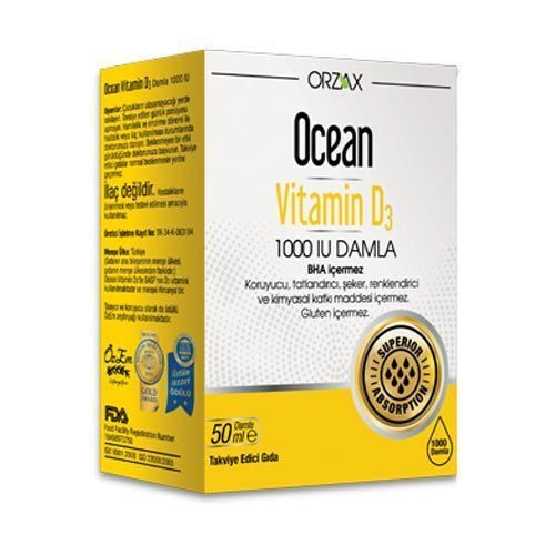 Ocean Vitamin D3 Damla 1000 IU 50ml
