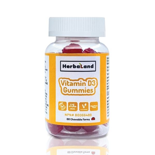 Herbaland Gummies Vitamin D3 60 Çiğnenebilir Form