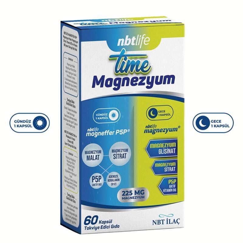 NBT Life Time Magnezyum 60 Kapsül