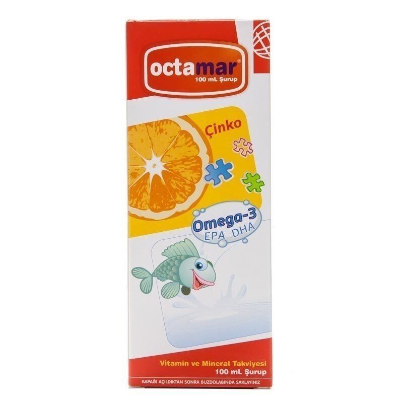 Octamar Balık Yağı Şurup (Omega3+Çinko) 100ml