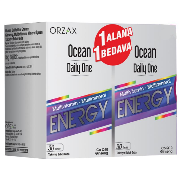 Ocean Daily One Energy 30 Tablet 2li Paket