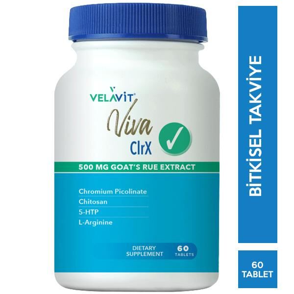 Velavit Viva ClrX Takviye Edici Gıda 60 Tablet