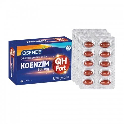 Osende Koenzim 200mg QH Fort 30 Yumuşak Kapsül