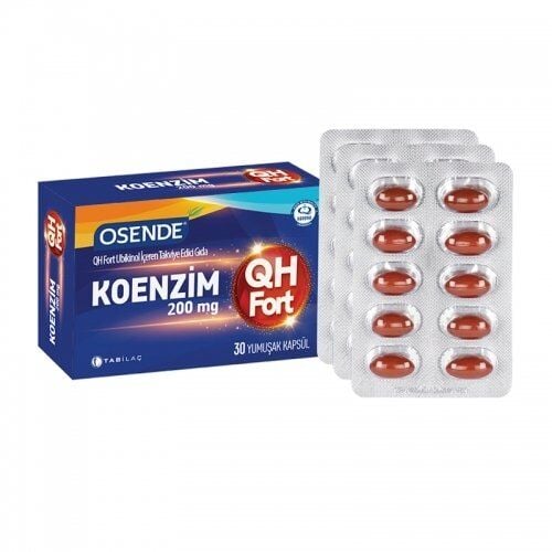 Osende Koenzim 200mg QH Fort 30 Yumuşak Kapsül