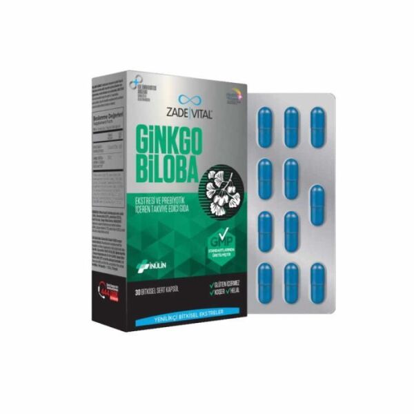 Zade Vital Ginkgo Biloba 30 Kapsül