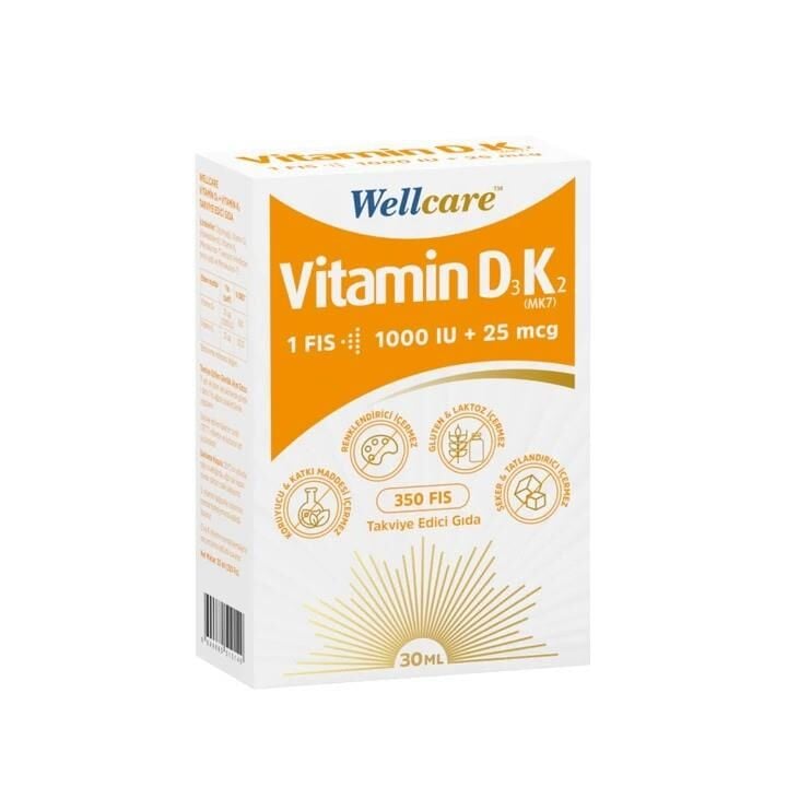 Wellcare Vitamin D3K2 Sprey 30 ml