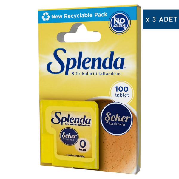 Splenda Tatlandırıcı 300 Tablet (100 Tablet x 3 adet)