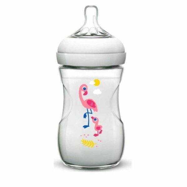 Avent Natural PP Biberon Flamingo 260ml 1 Ay+