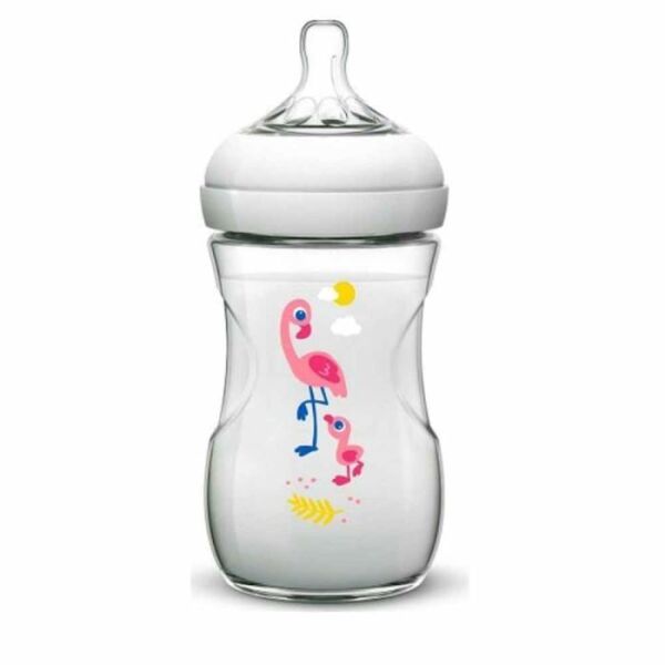 Avent Natural PP Biberon Flamingo 260ml 1 Ay+