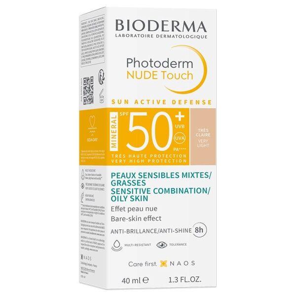 Bioderma Photoderm Nude Touch Spf50+ Renkli Güneş Koruyucu 40ml Very Light