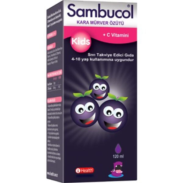 Sambucol Kids Kara Mürver Özütü Çocuk 120ml